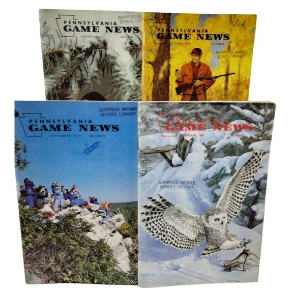 Pennsylvania Game News 4 issues 1979 to 1981 Hunting Trapping Fishing Wildlife - Picture 1 of 6
